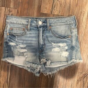 american eagle festival high rise jean shorts size 6